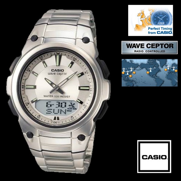 Moška ura Casio Radio control WVA-109 white