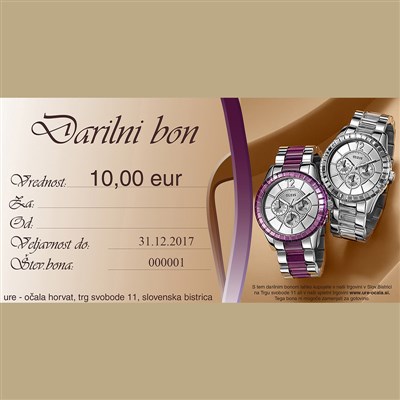 Darilni bon 10,00 eur